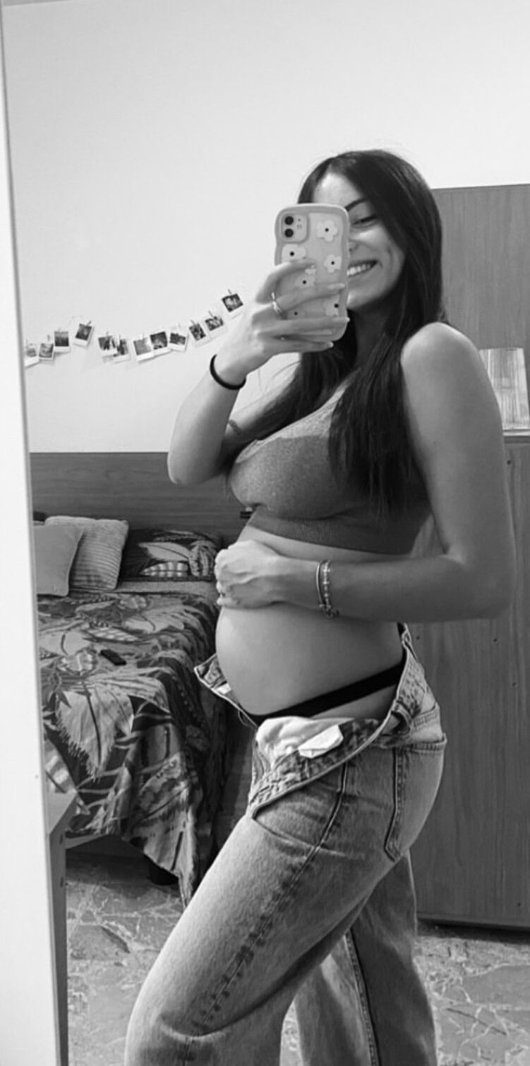 Pregnant young girl