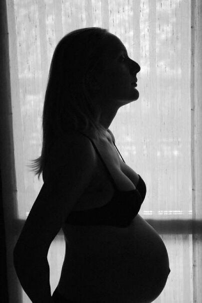 Pregnant blonde