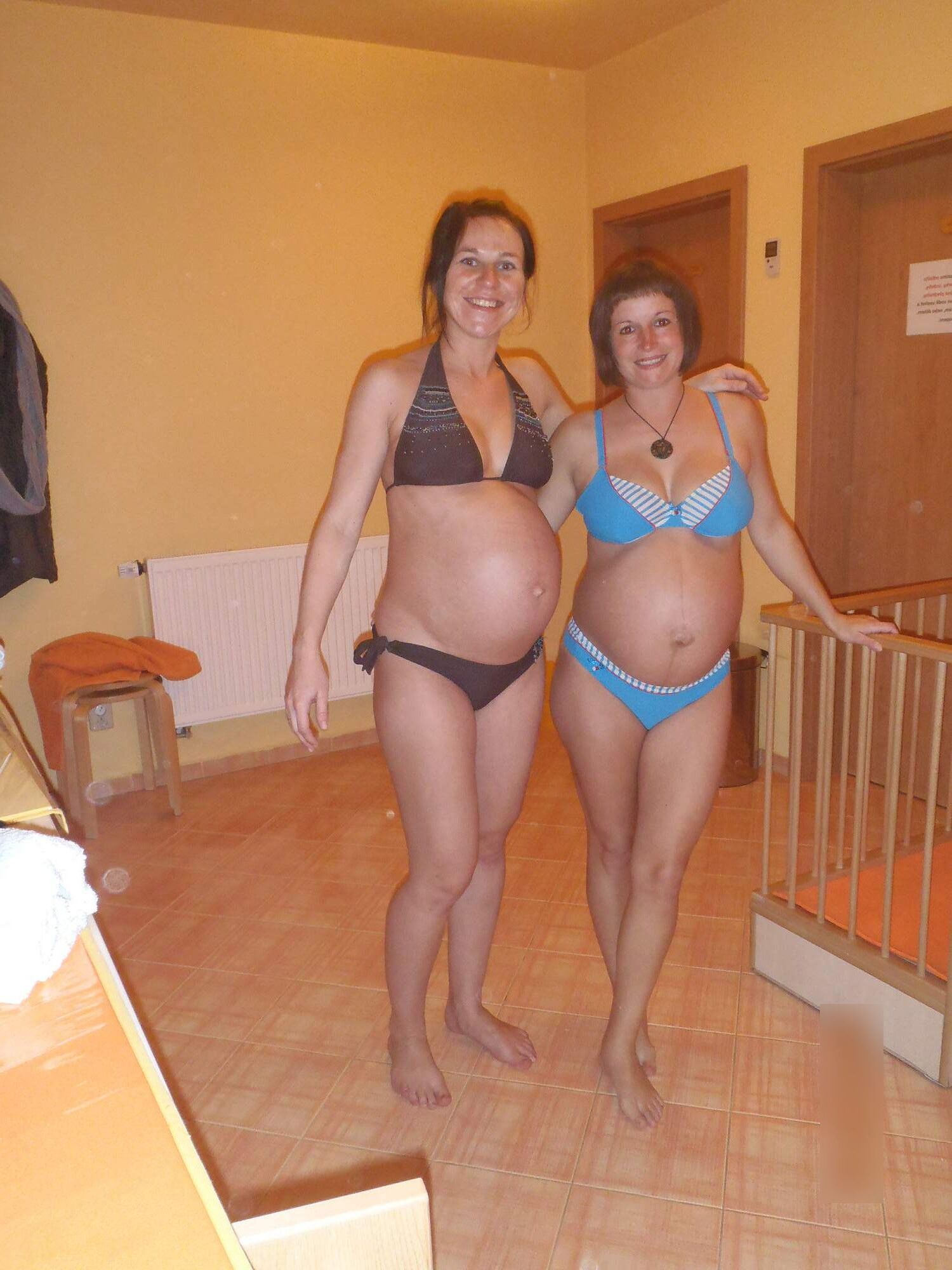 Pregnant moms swimming pool