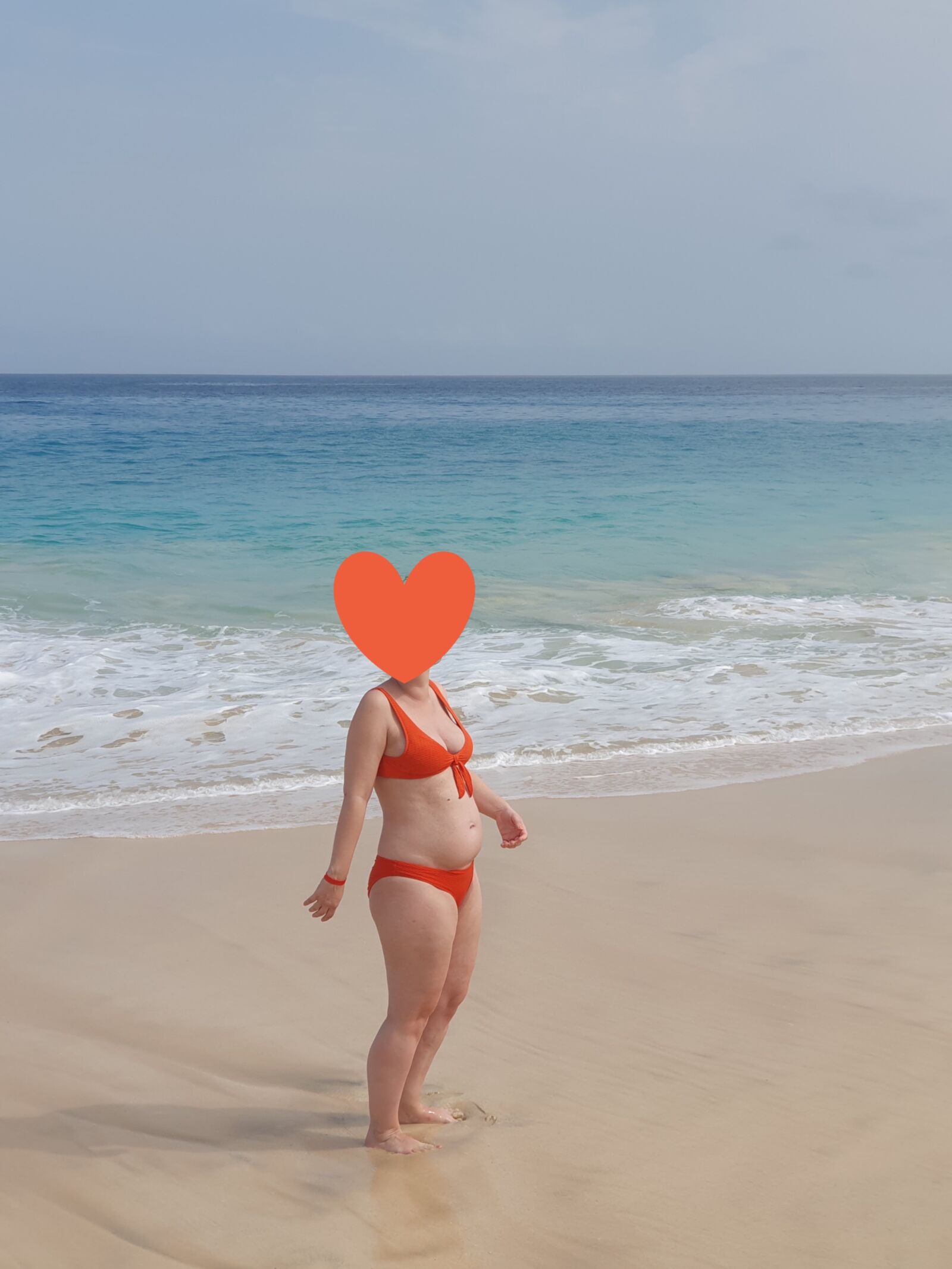 I'm pregnant again! 22 weeks; micro bikini with anal plug