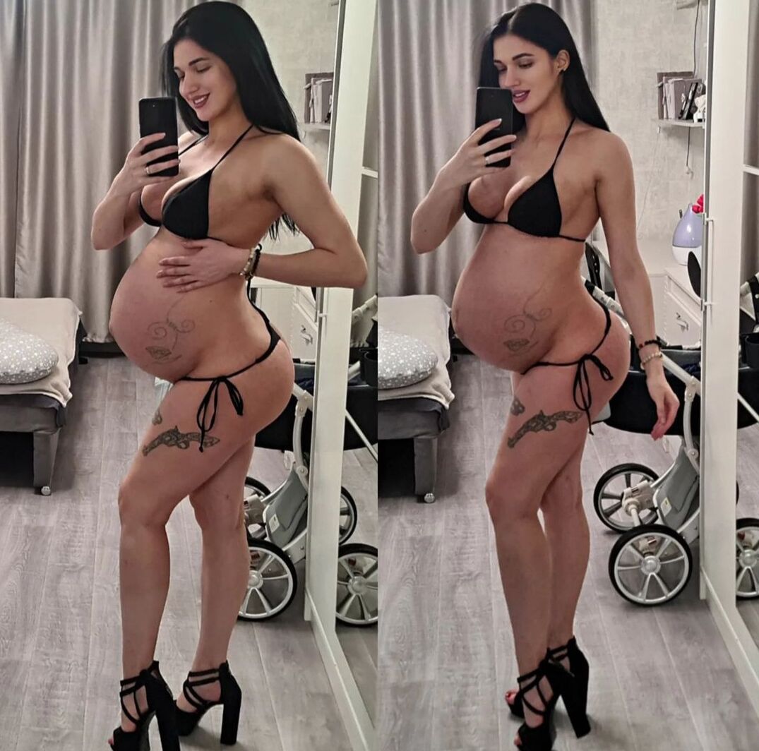 Pregnant Russian bimbo .....NO LIMITS COMMENTS