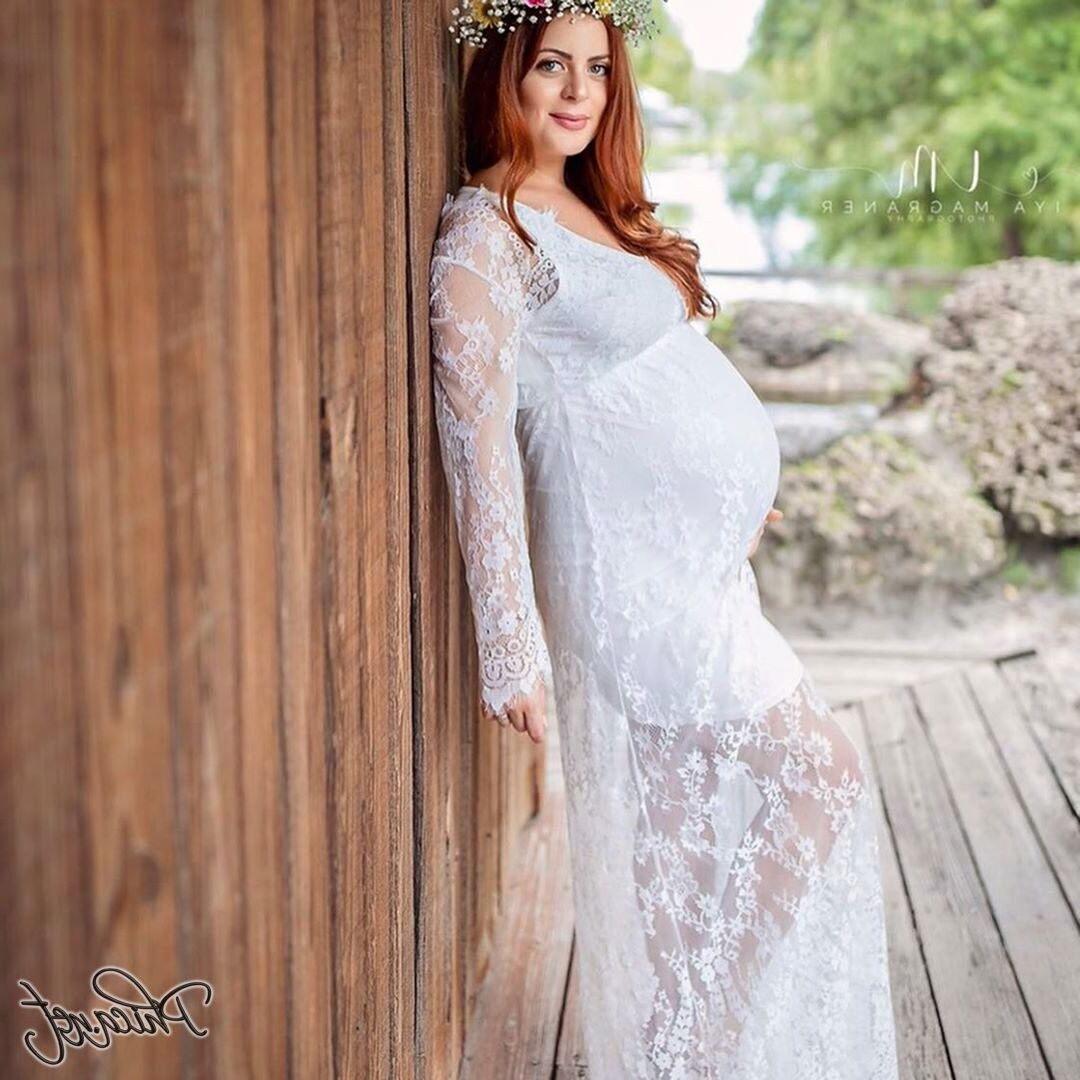 Pregnant redhead