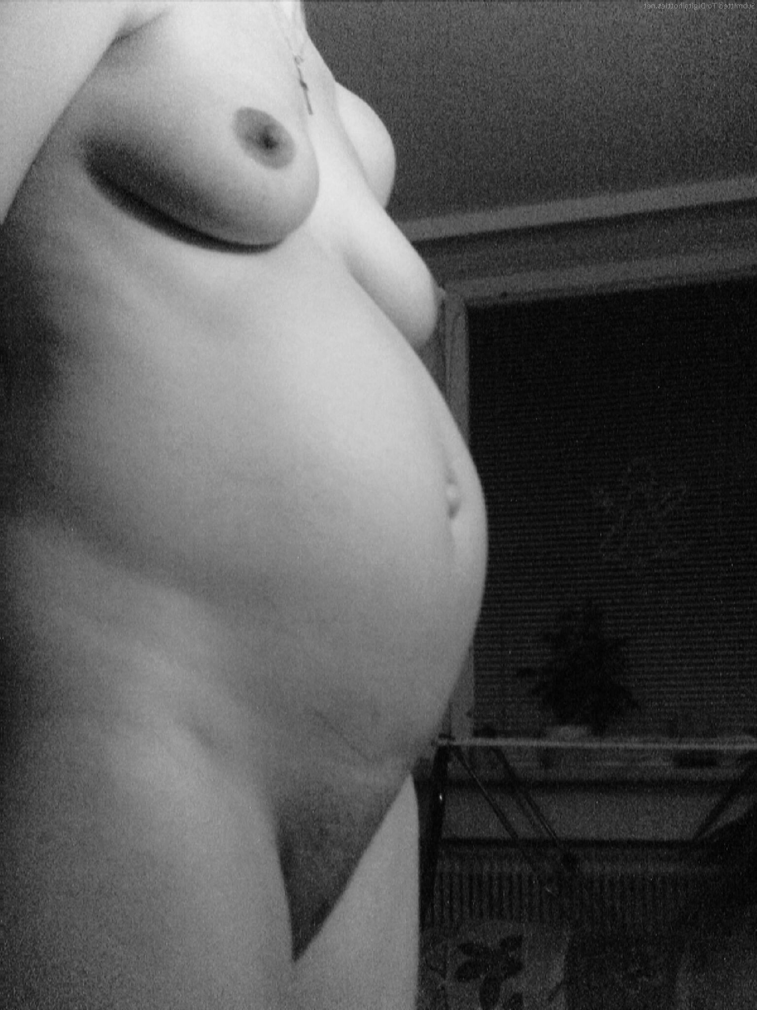 Pregnant wife at home