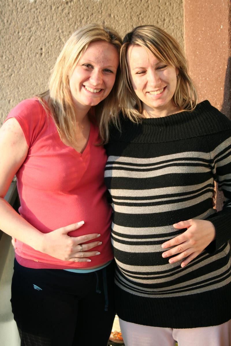 Pregnant sisters