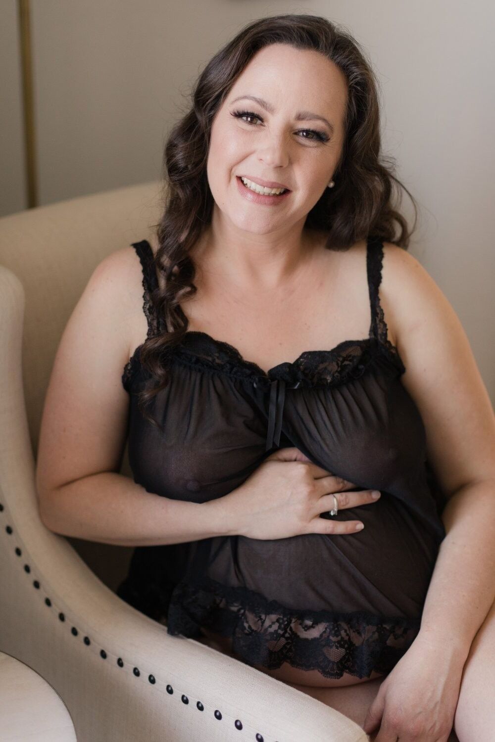 Pregnant Boudoir - Wholesome Brunette