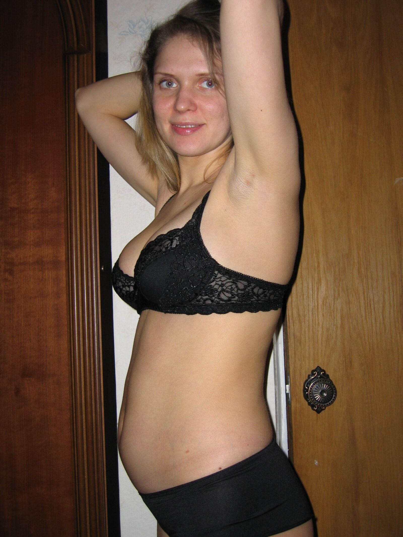 Pregnant mom at home