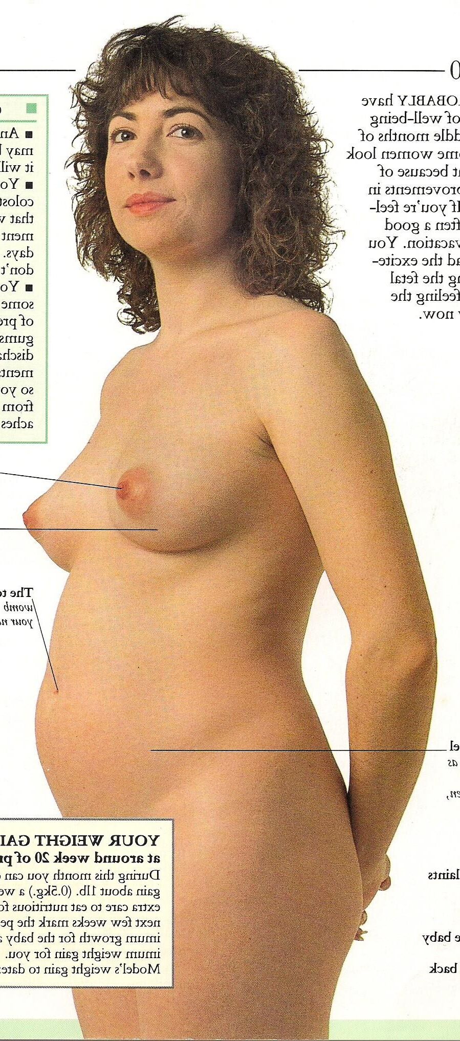 Pregnancy and labour vintage magazine