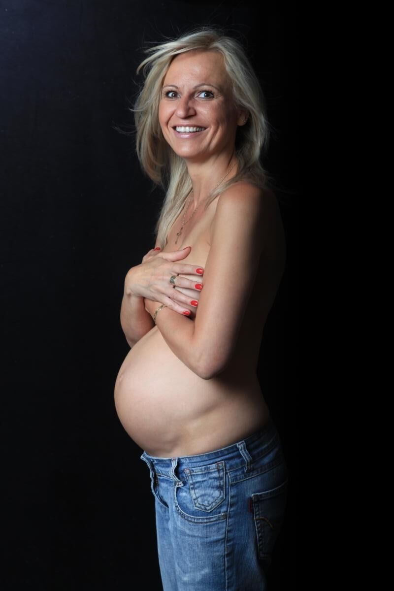 Beautiful pregnant milf