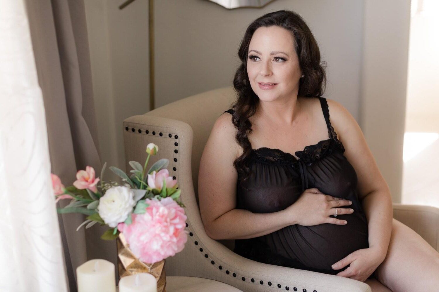 Pregnant Wife Boudoir 