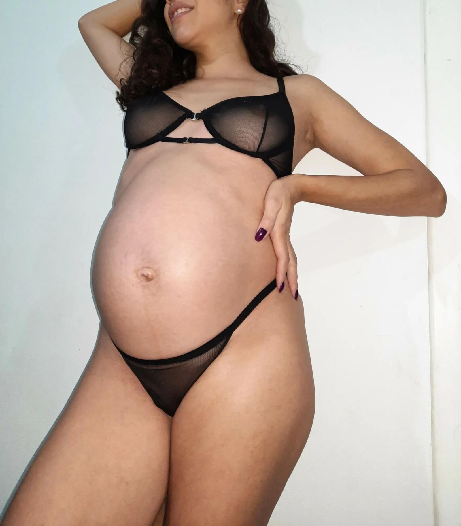 Barriga de latina grávida