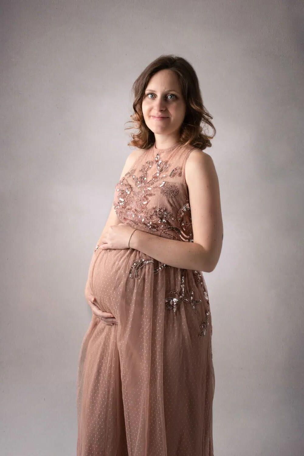 Séance photo pour une maman française enceinte