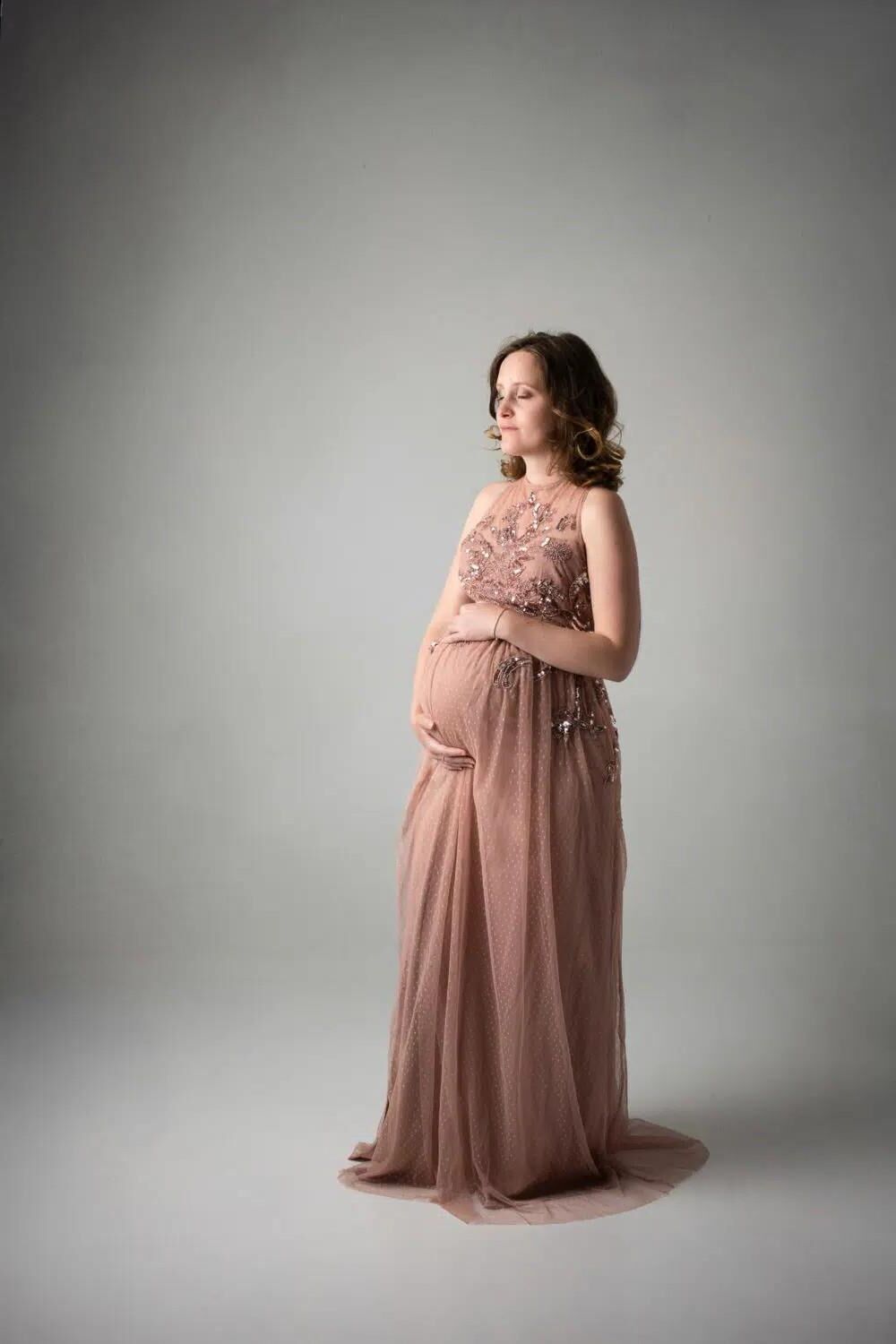 Séance photo pour une maman française enceinte