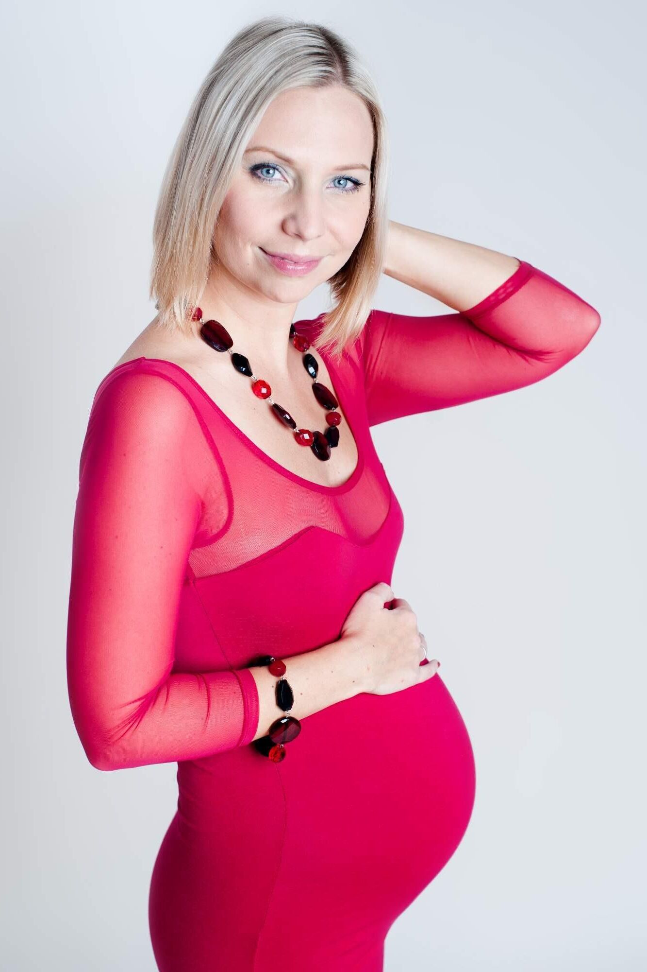 Pregnant blonde