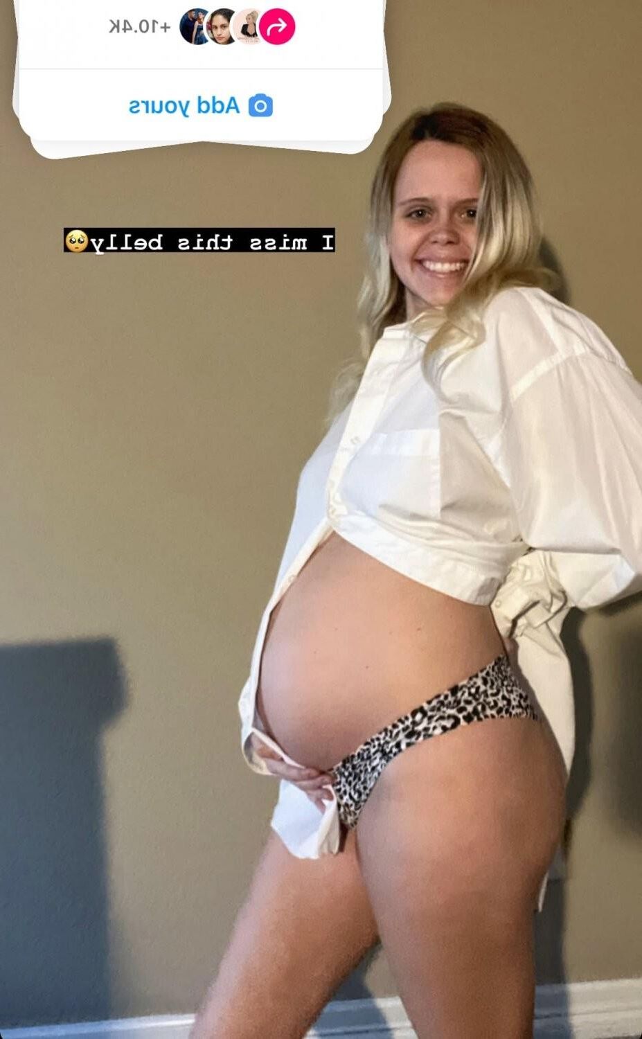 Slut Brooklyn before & pregnant