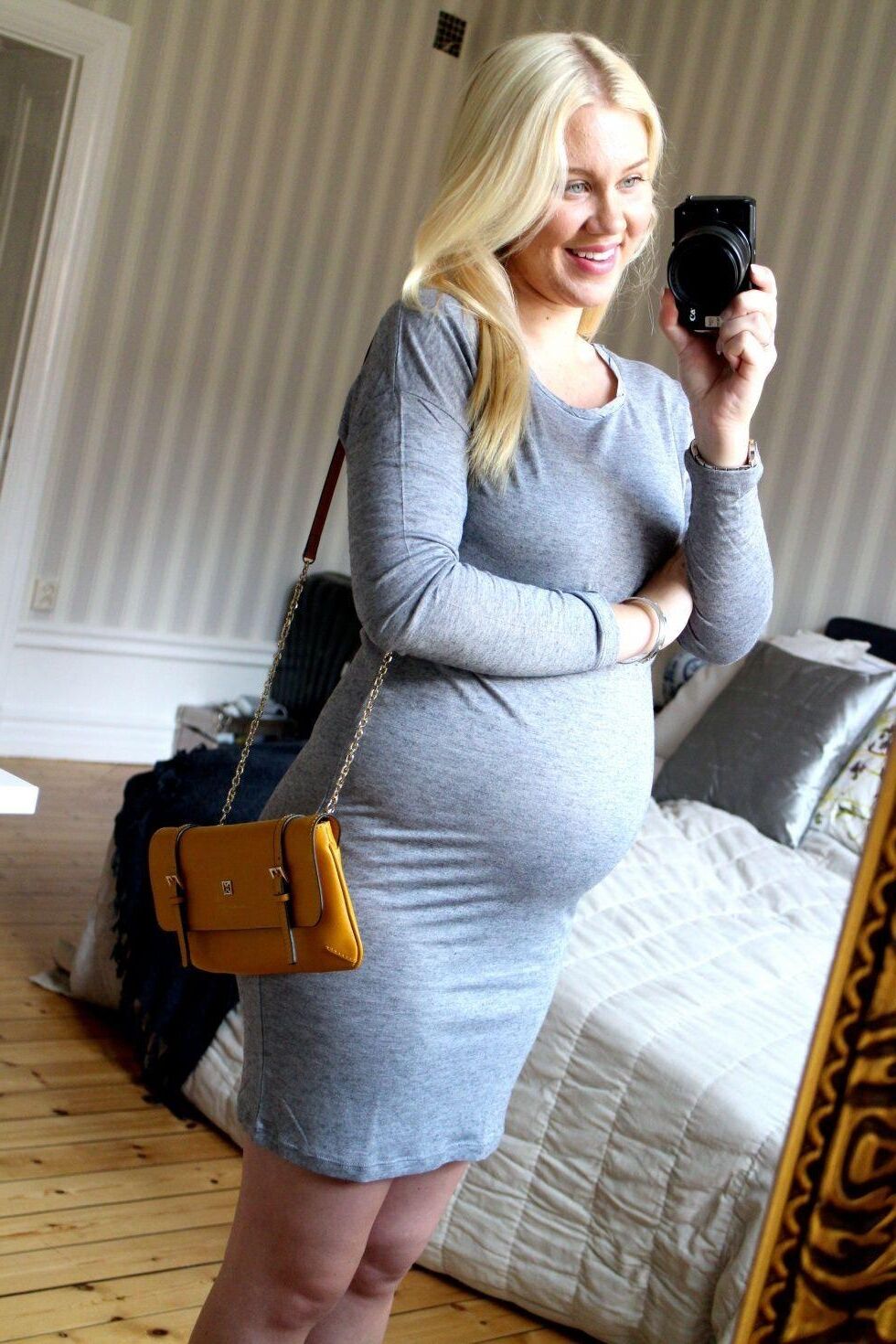 Pregnant blonde nordic