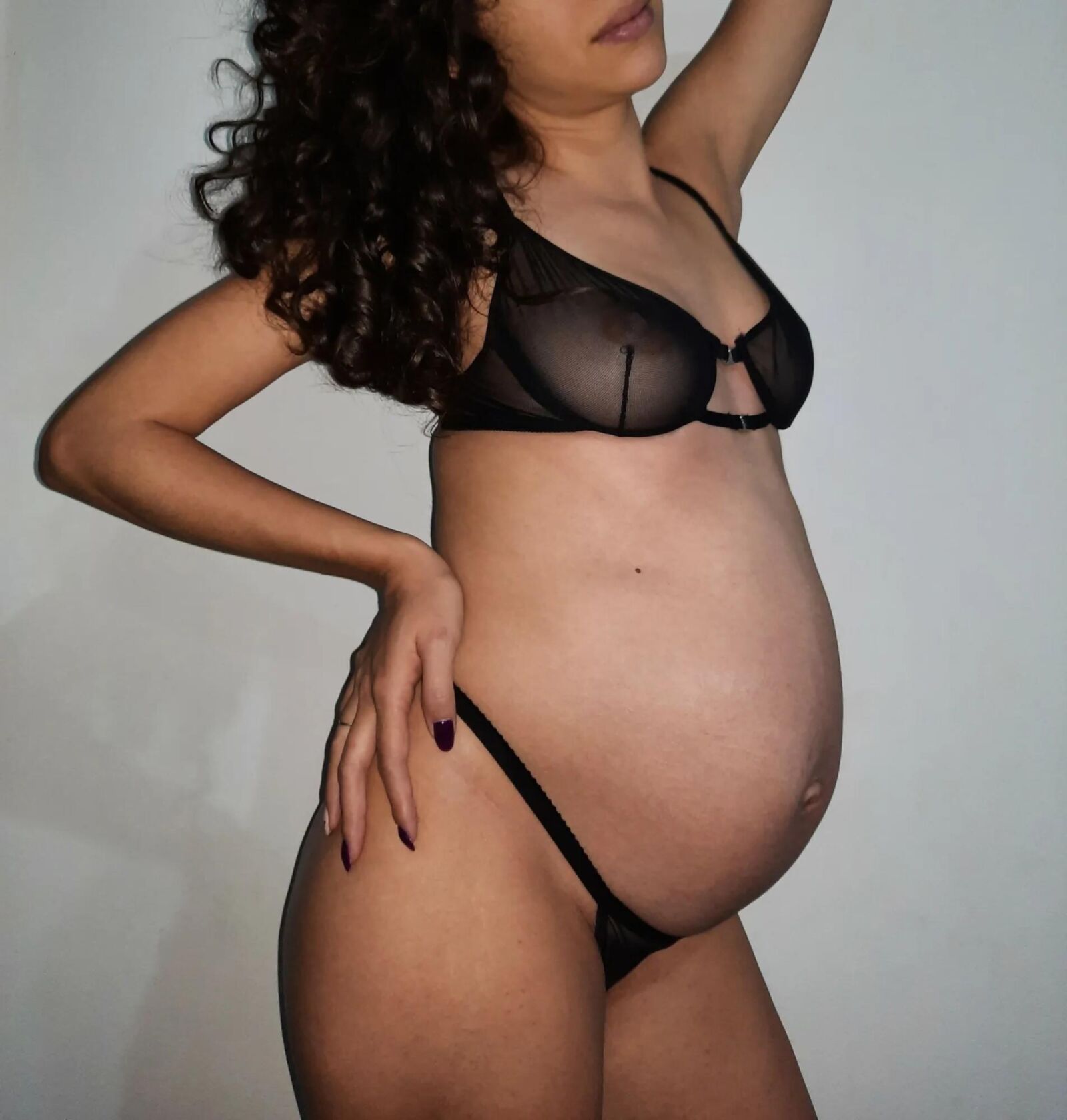 Barriga de latina grávida