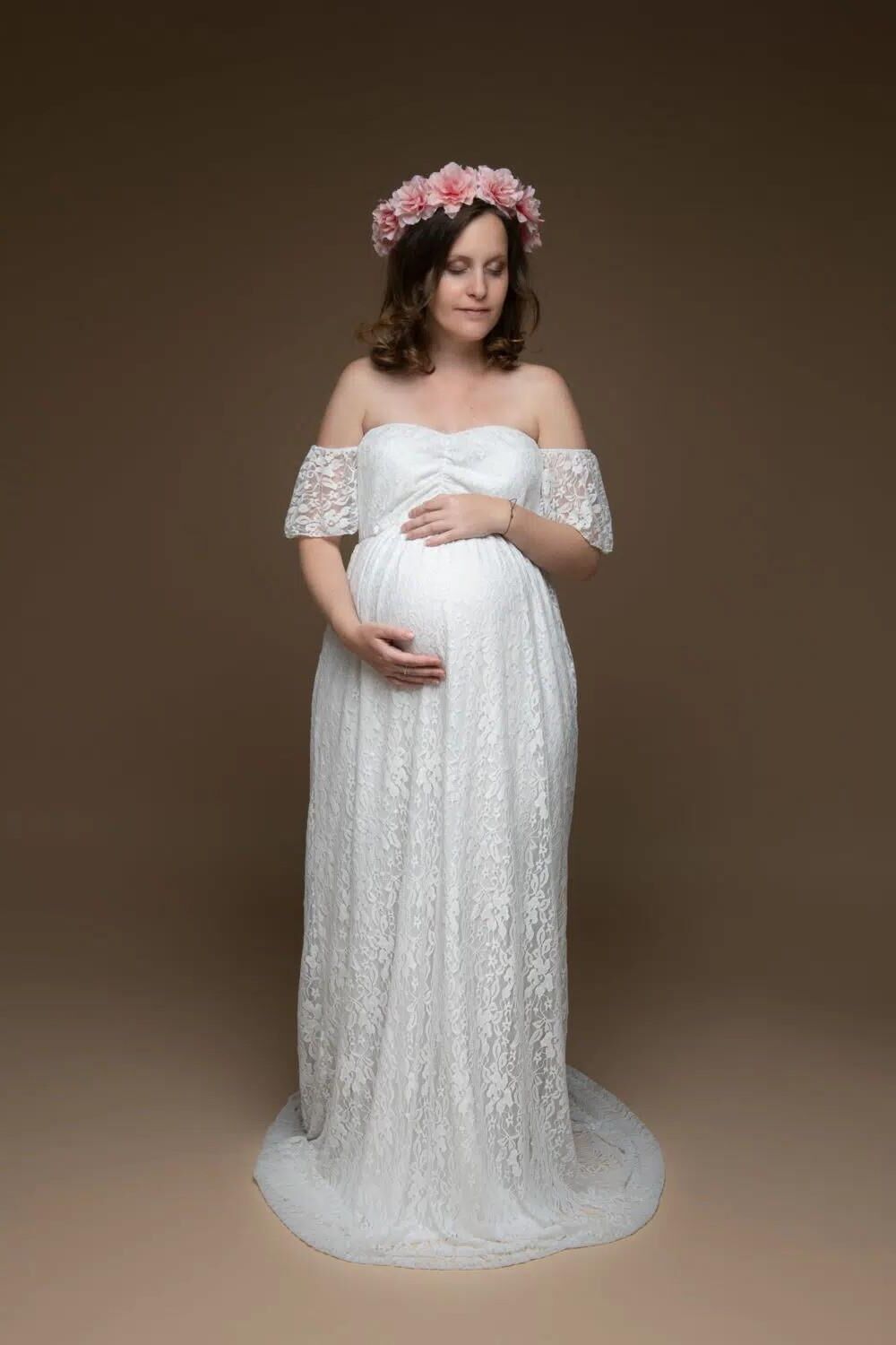 Séance photo pour une maman française enceinte