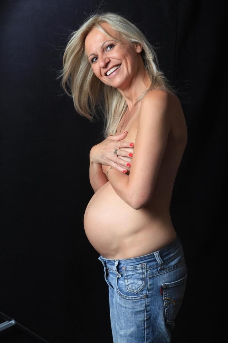 Beautiful pregnant milf