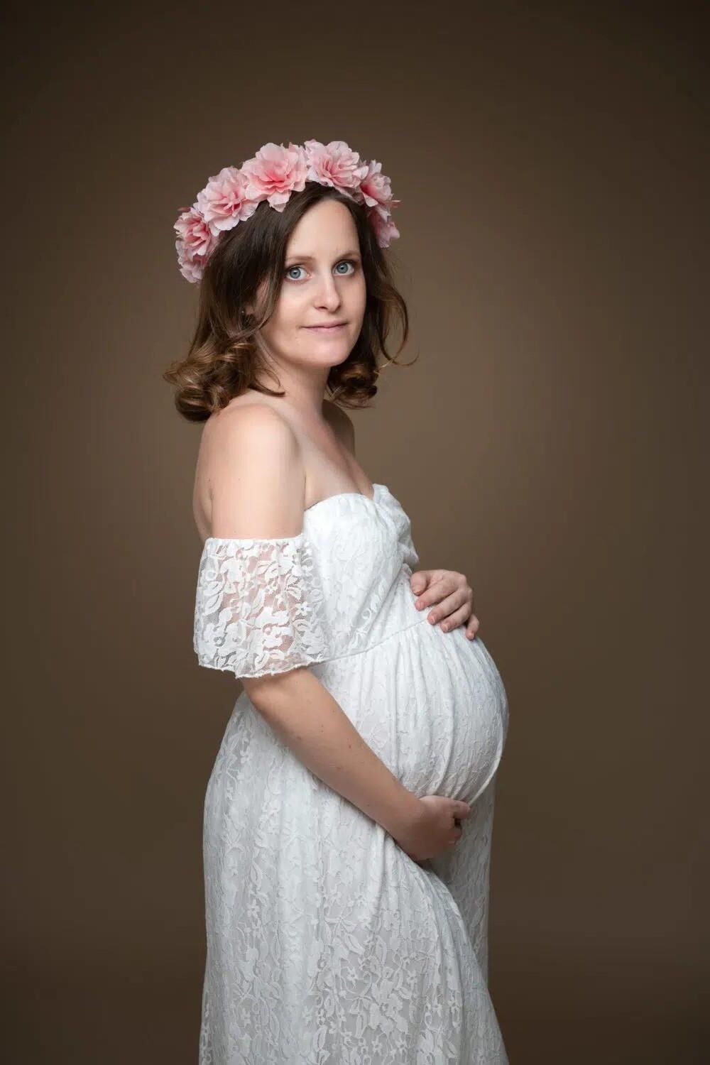 Séance photo pour une maman française enceinte