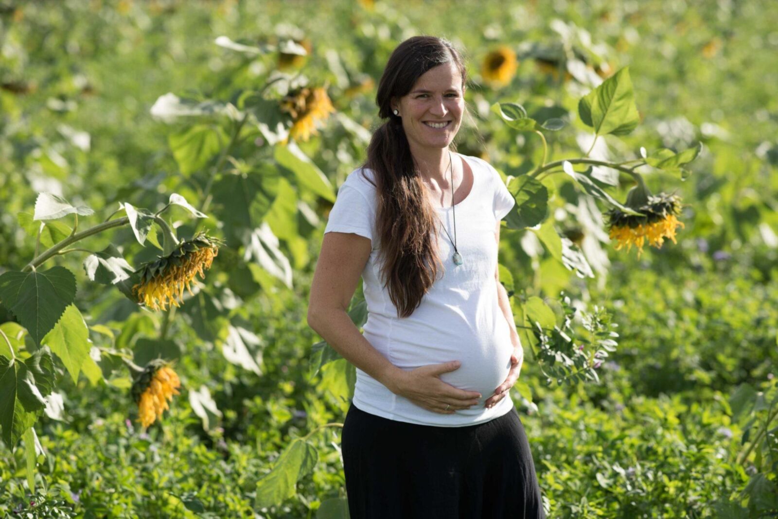 Maman enceinte et en travail