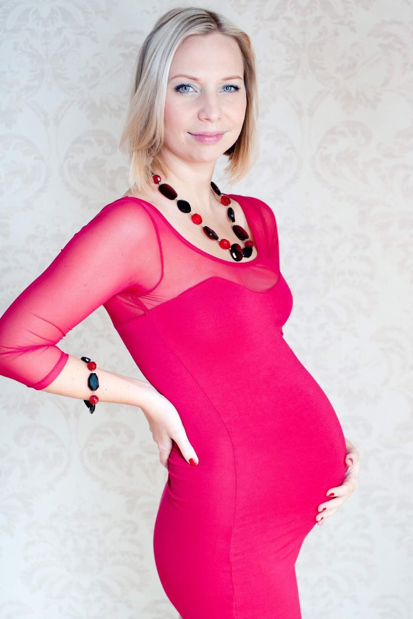 Pregnant blonde