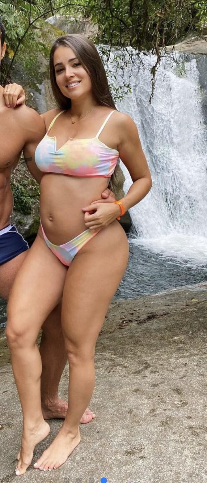 Beautiful Brazilian during two pregnancies