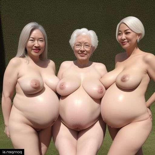 AI Generated pregnant grannies