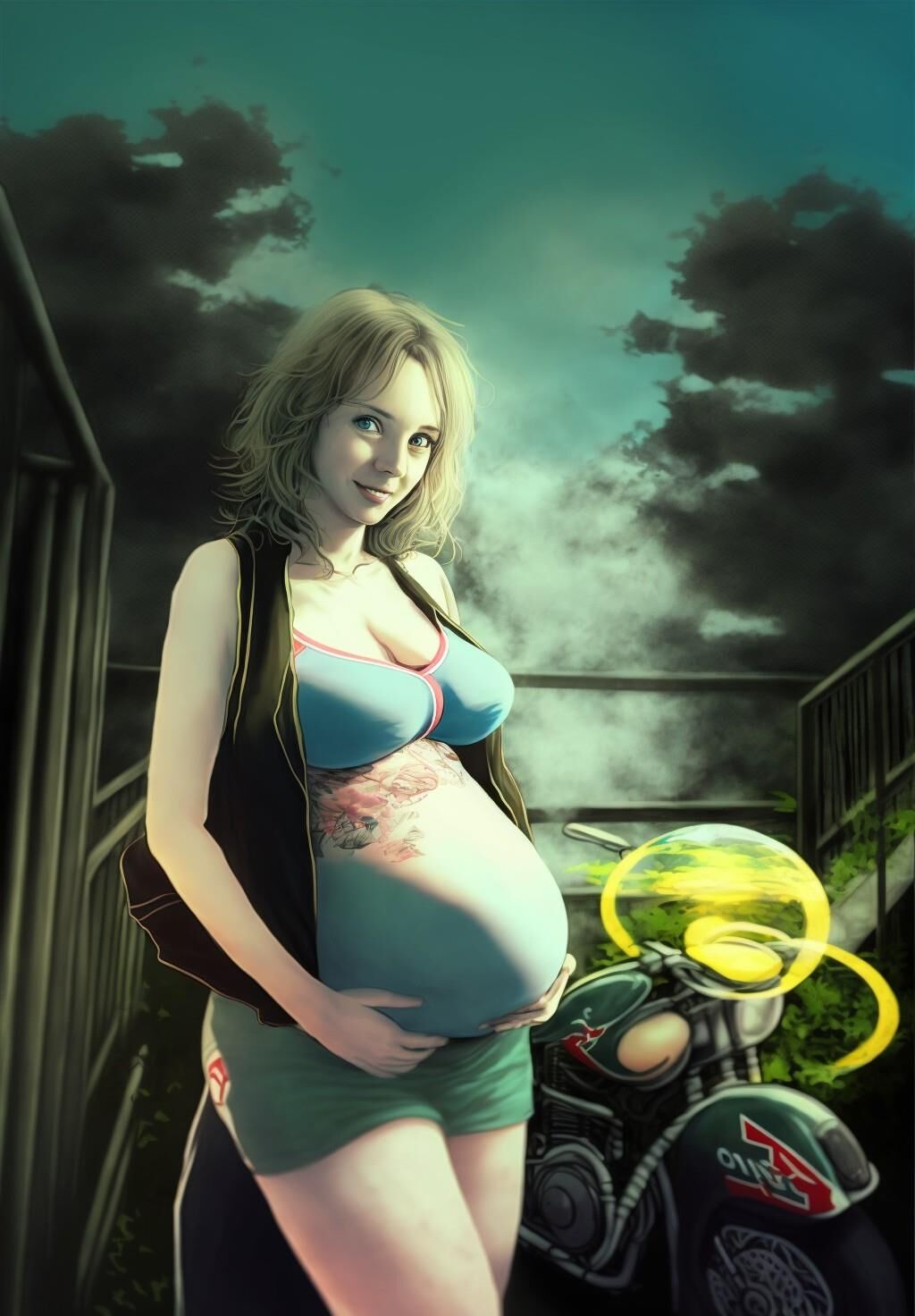 AI-Generated Pregnant women