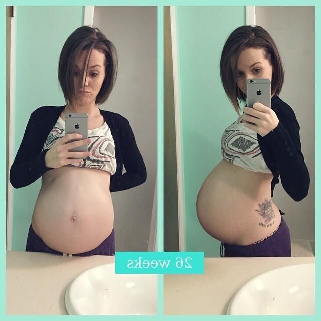 Selfies evolution of pregnancy