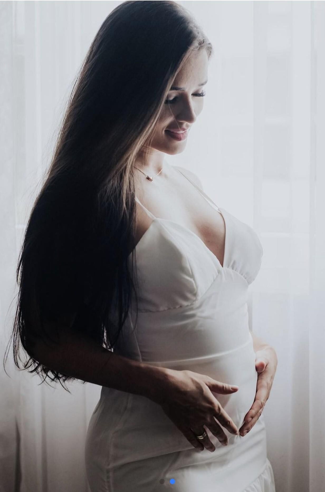 Beautiful Brazilian during two pregnancies