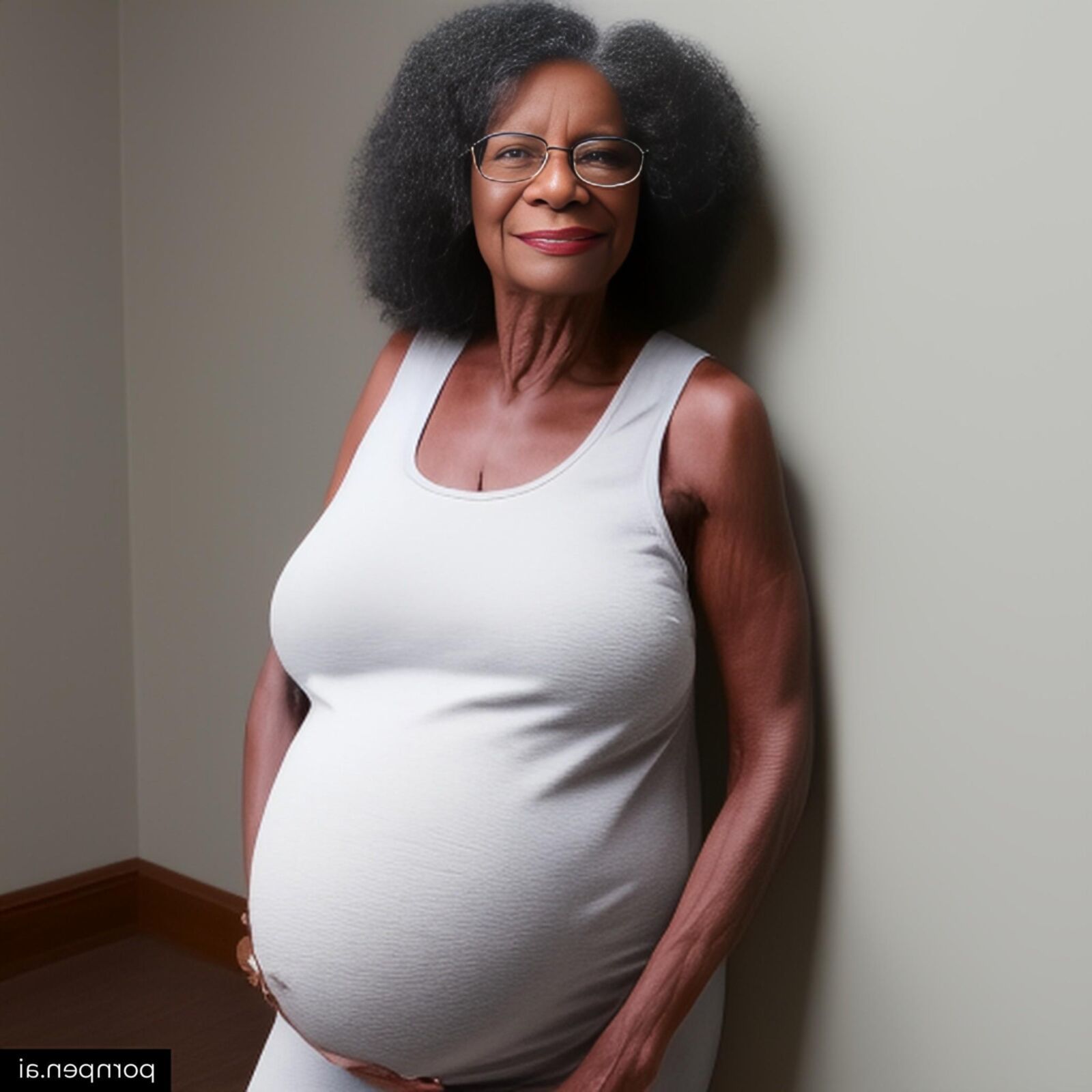 Black pregnant grannies (AI)