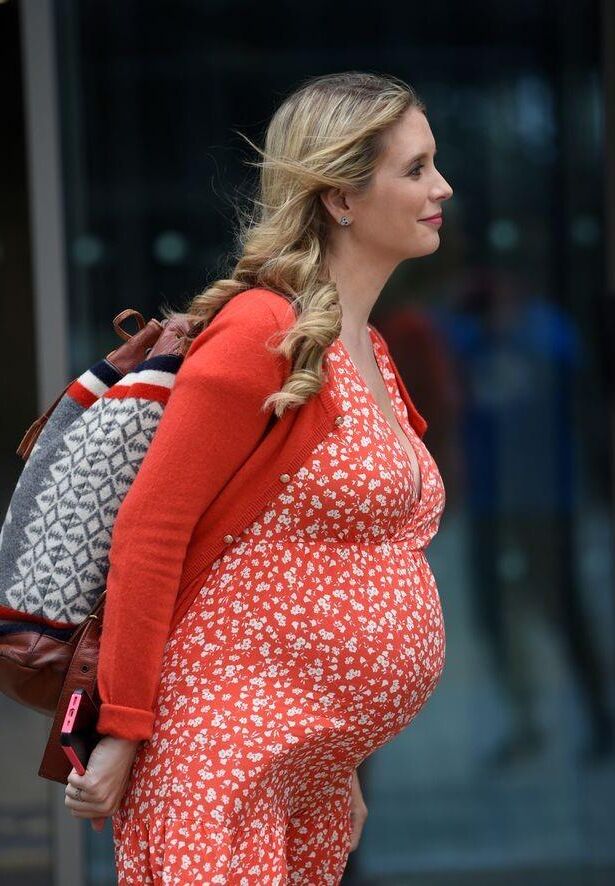 Rachel Riley pregnant - non-nude