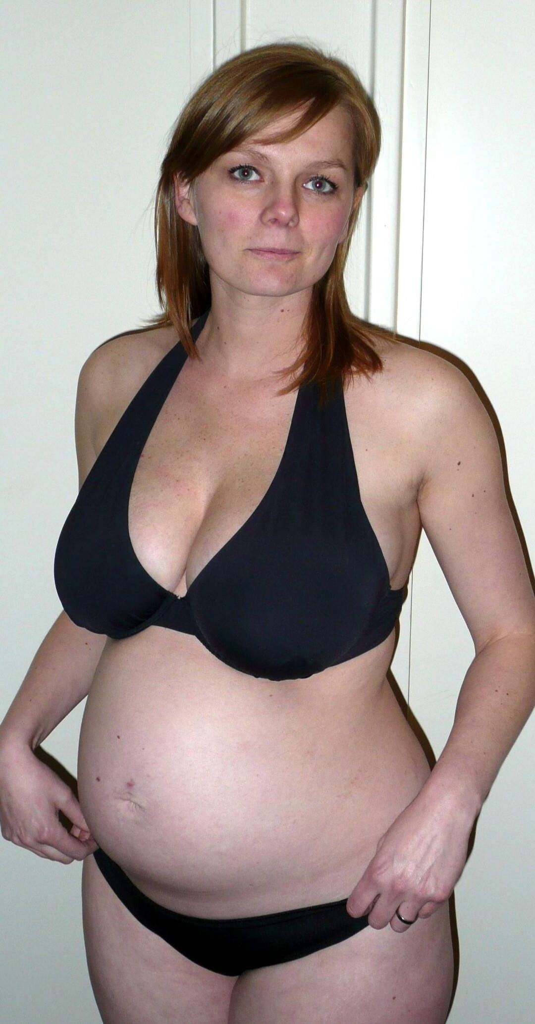 Pregnant young blonde