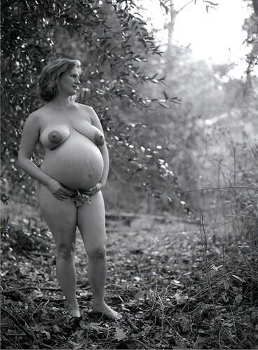 11/22~Preggers-black and white vintage 