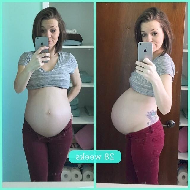 Selfies evolution of pregnancy