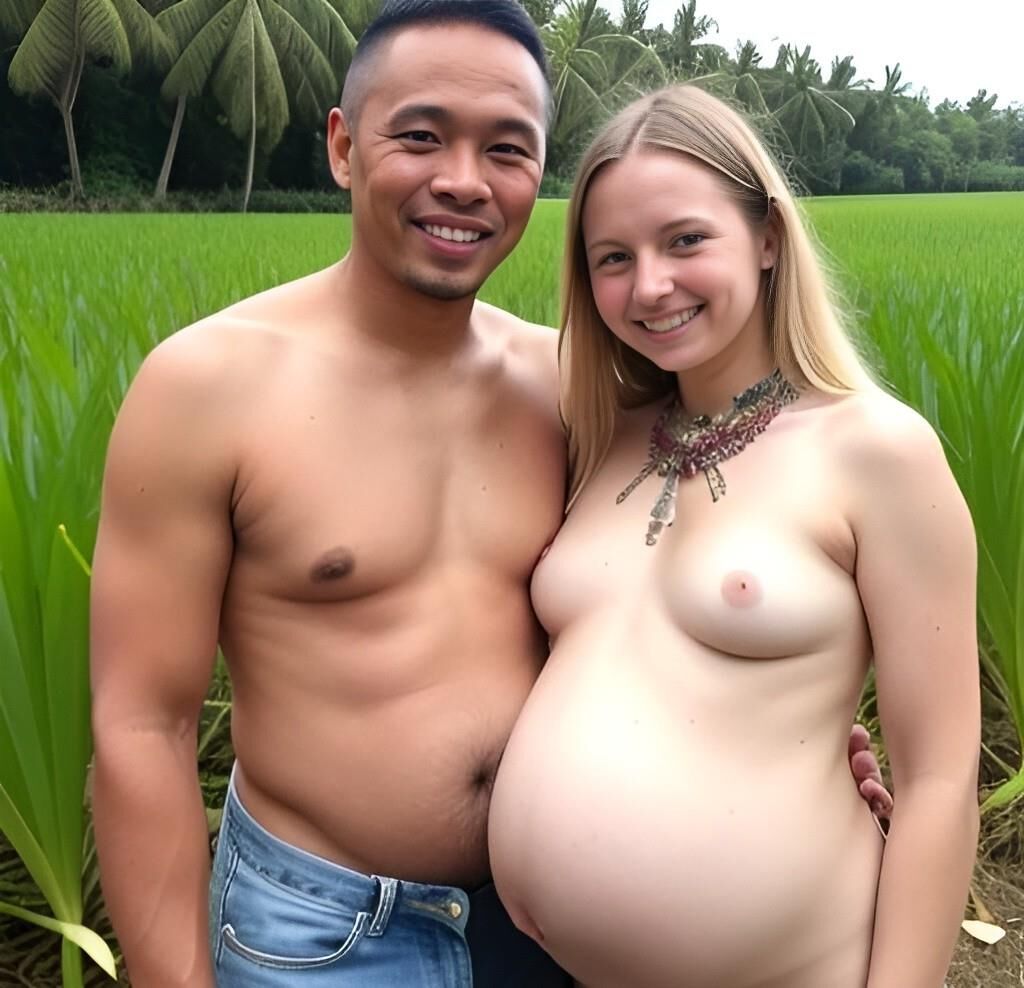 AMWF Asian Men and Their Pregnant White Lovers 1 (AI Generated)