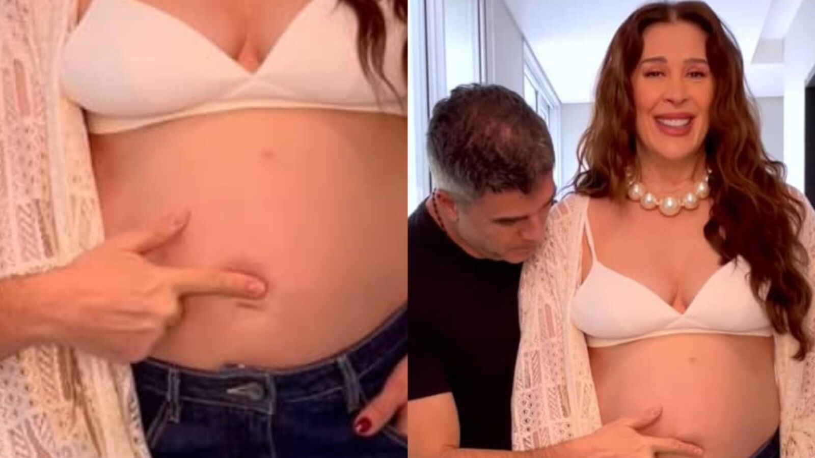 Claudia Raia pregnant at 56