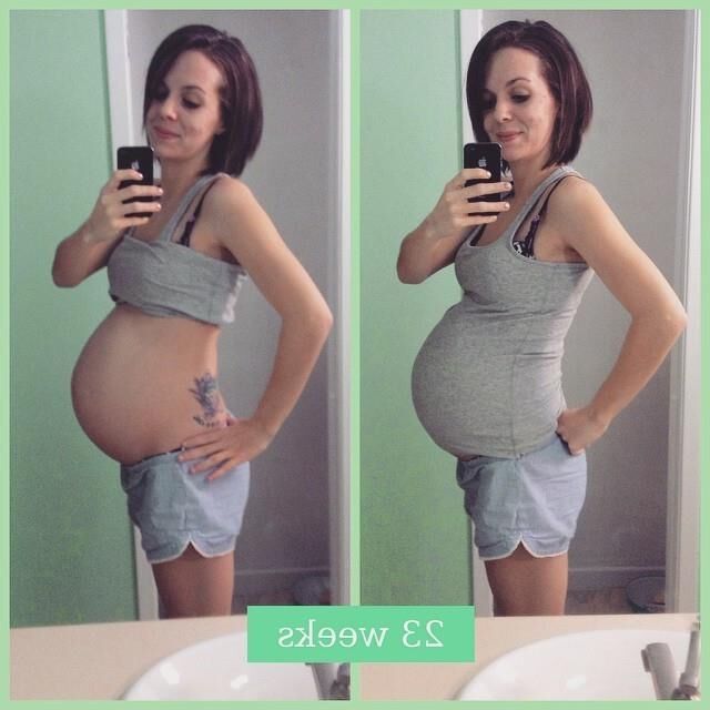 Selfies evolution of pregnancy