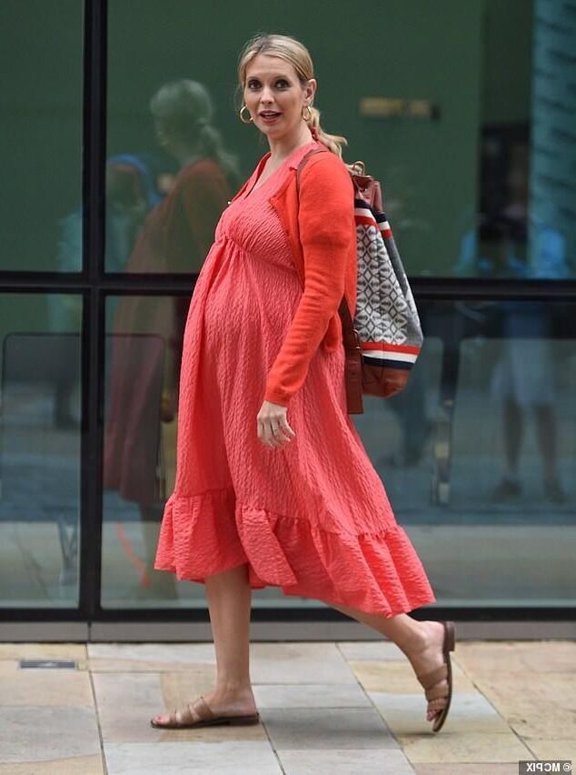 Rachel Riley pregnant - non-nude