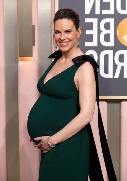 Hilary Swank twin pregnant at 48