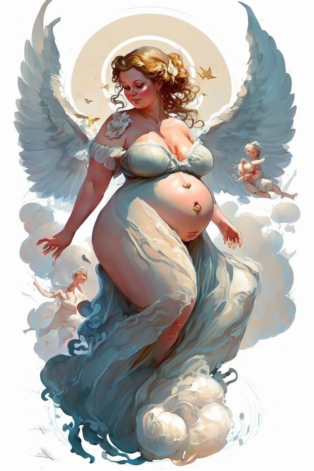 AI-Generated Pregnant women