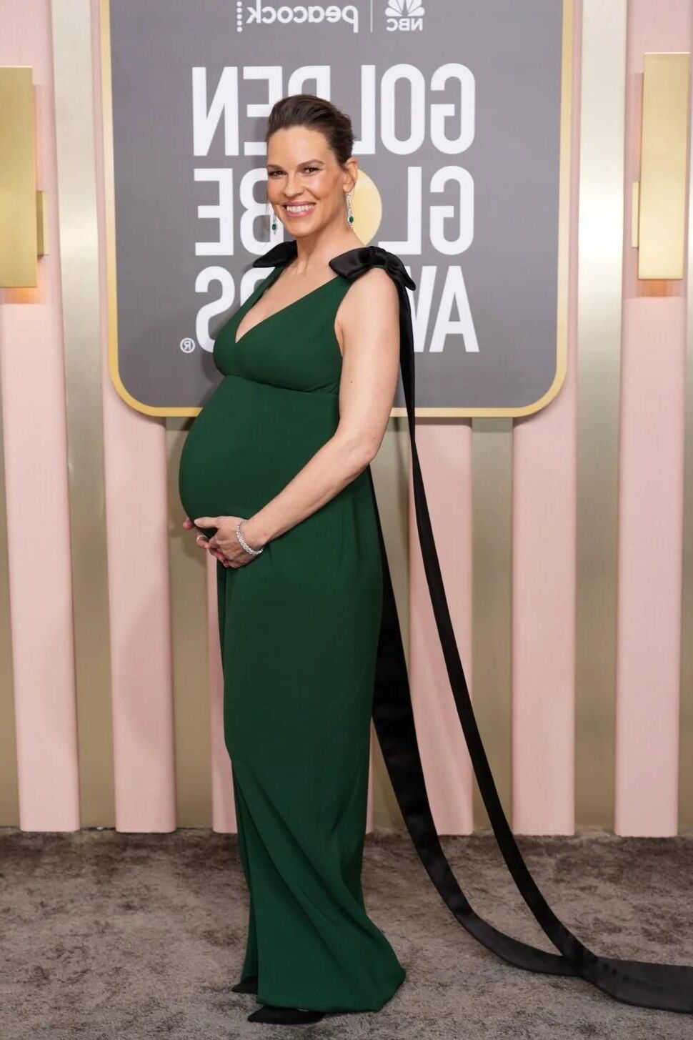 Hilary Swank twin pregnant at 48