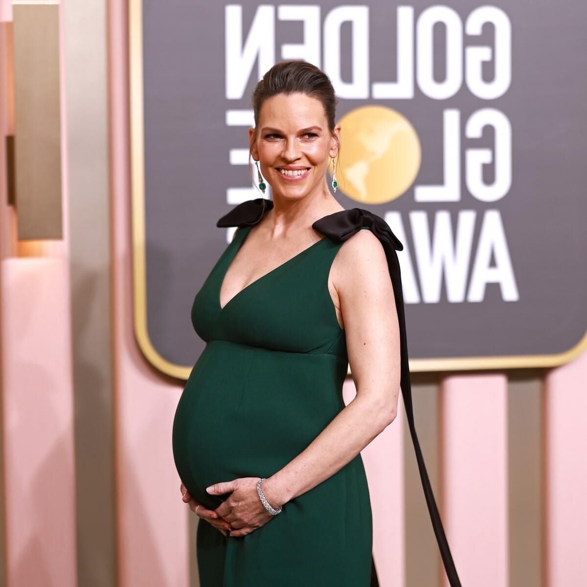 Hilary Swank twin pregnant at 48