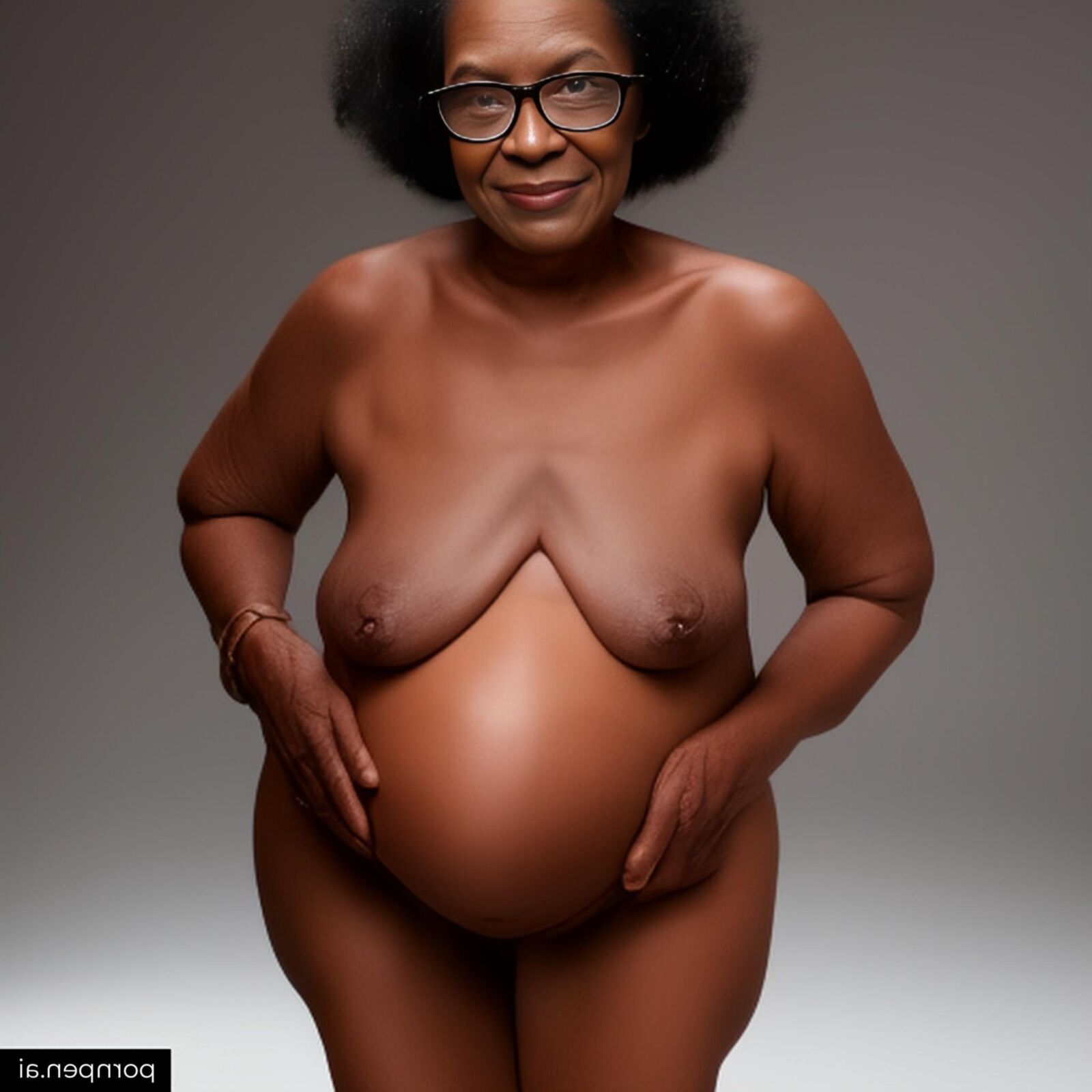 Black pregnant grannies (AI)