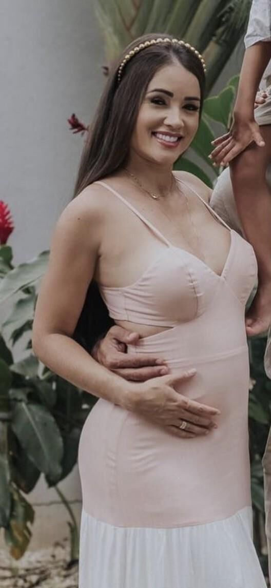 Beautiful Brazilian during two pregnancies