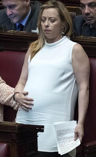 Giorgia Meloni enceinte