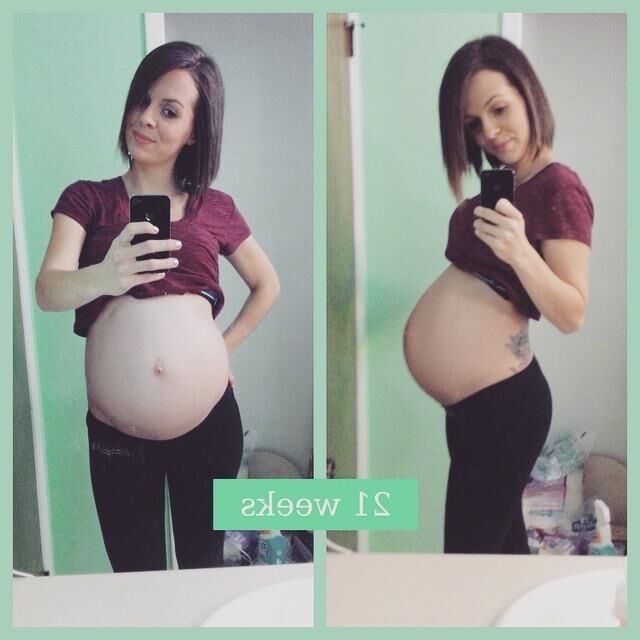 Selfies evolution of pregnancy