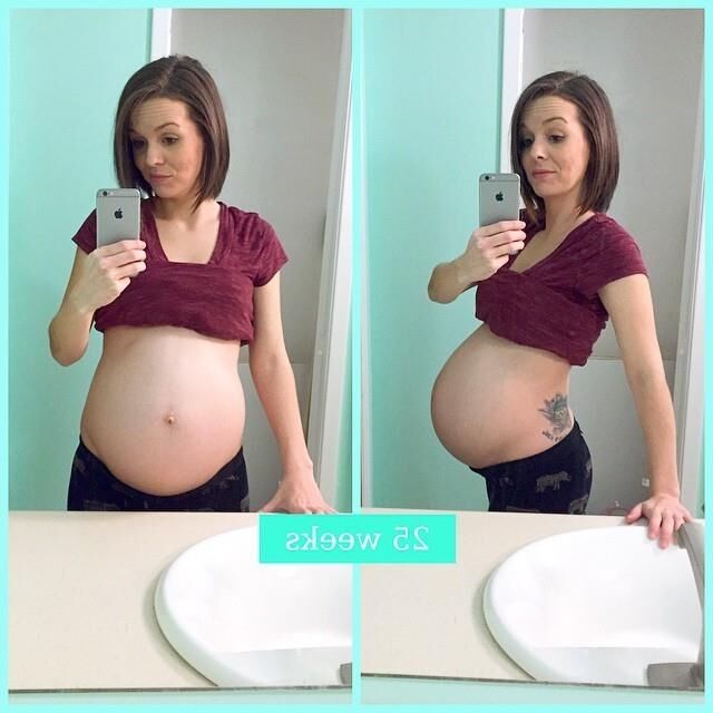 Selfies evolution of pregnancy