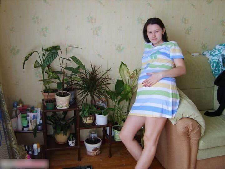 [Pregnant] Russian mom and slut