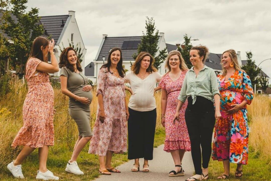 Clothed pregnant women